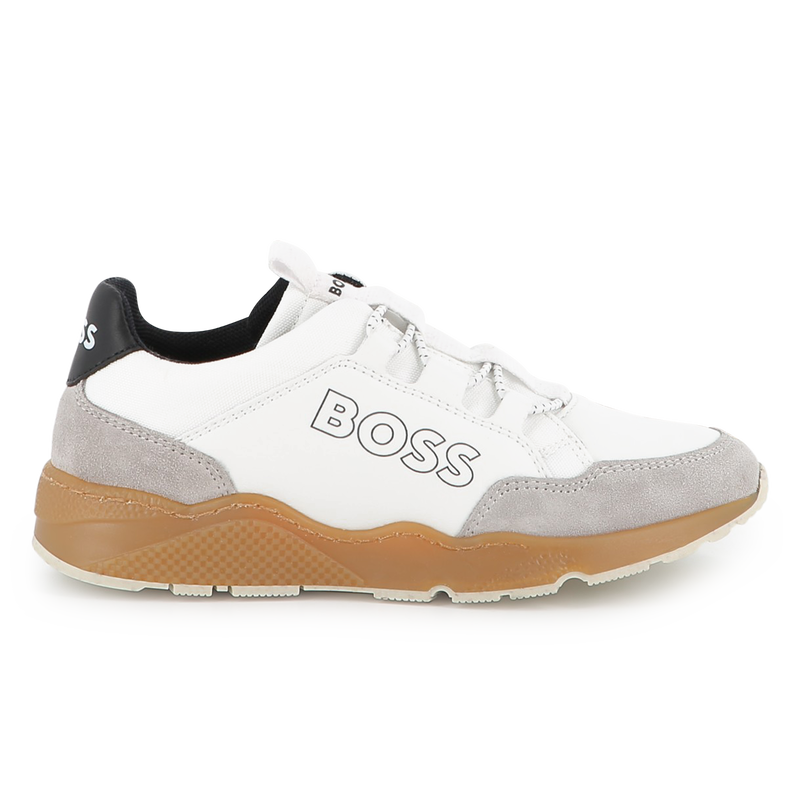 Faux and canvas sneakers BOSS 
                    BOY