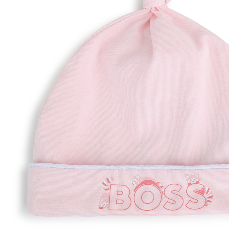 Fold-up brim newborn hat BOSS 
                    GIRL