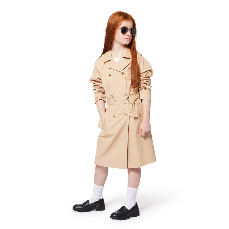 Lined cotton waterproof coat MICHAEL KORS 
                        GIRL