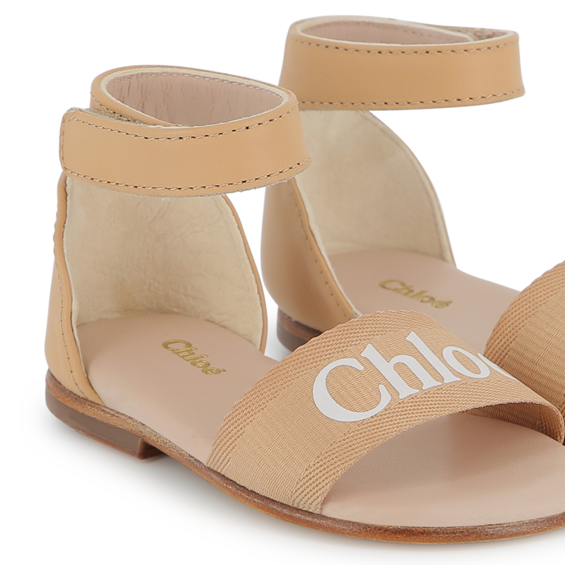 Printed leather sandals CHLOE 
                    GIRL