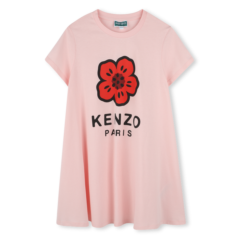 Loose dress with logo print KENZO KIDS 
                        GIRL