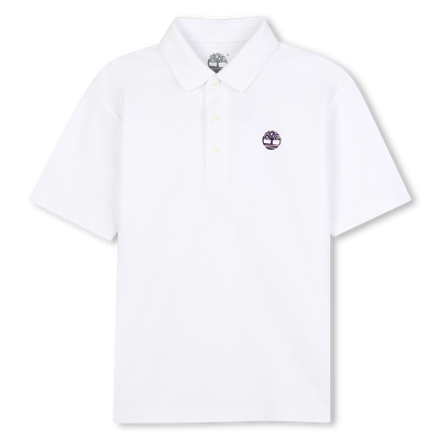 Short-sleeved cotton polo shirt TIMBERLAND BOY