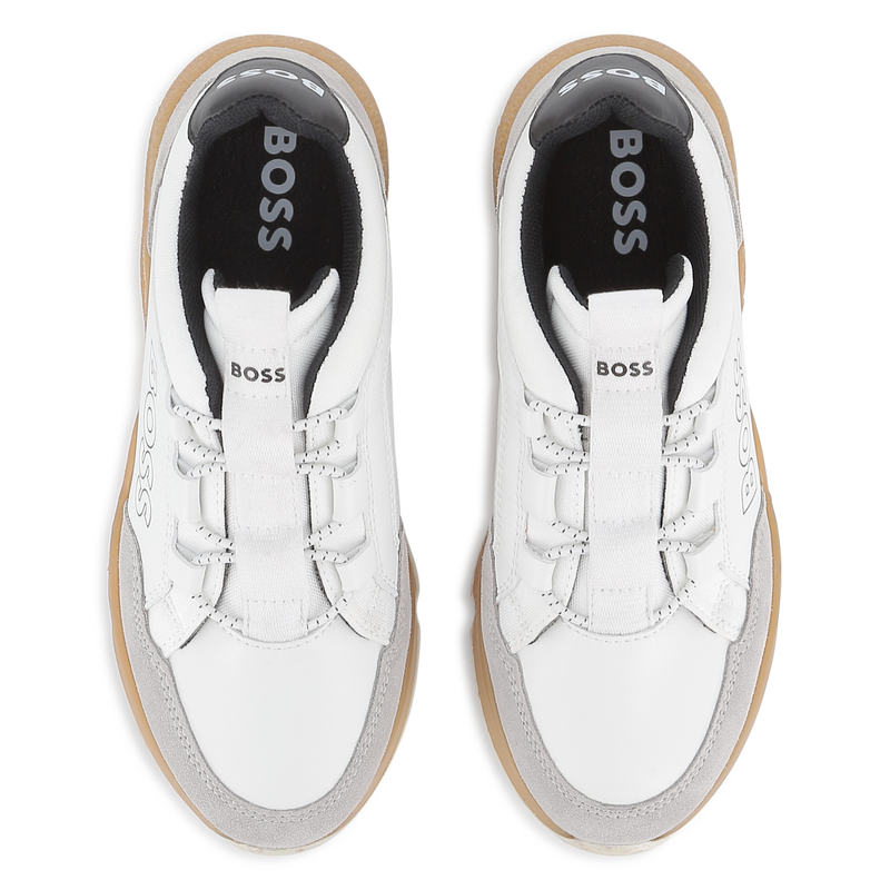 Faux and canvas sneakers BOSS 
                    BOY