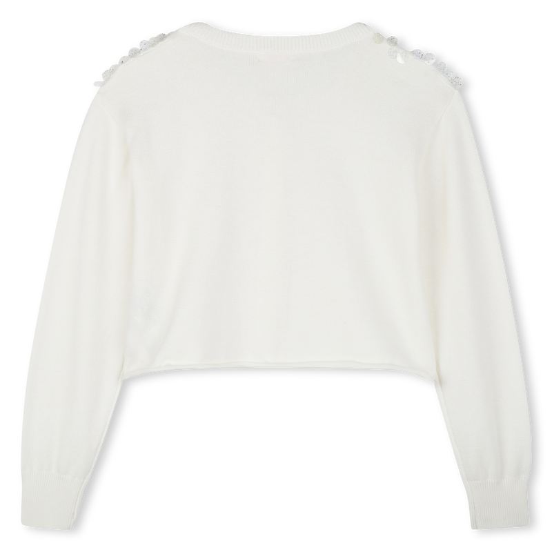 Cotton cardigan with sequins BILLIEBLUSH 
                        GIRL