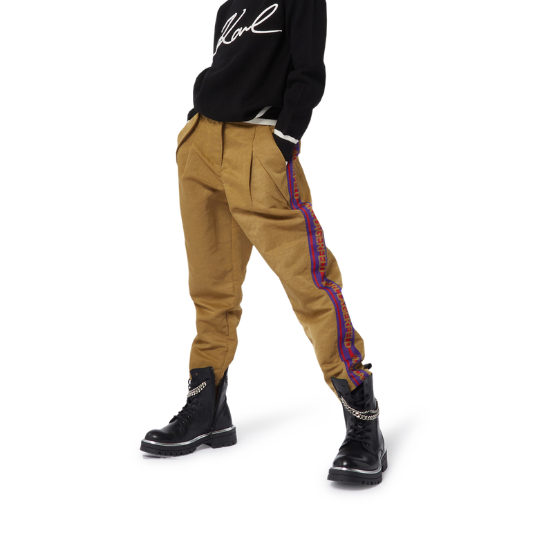 Leather Chain Ankle Boots KARL LAGERFELD KIDS 
                        GIRL