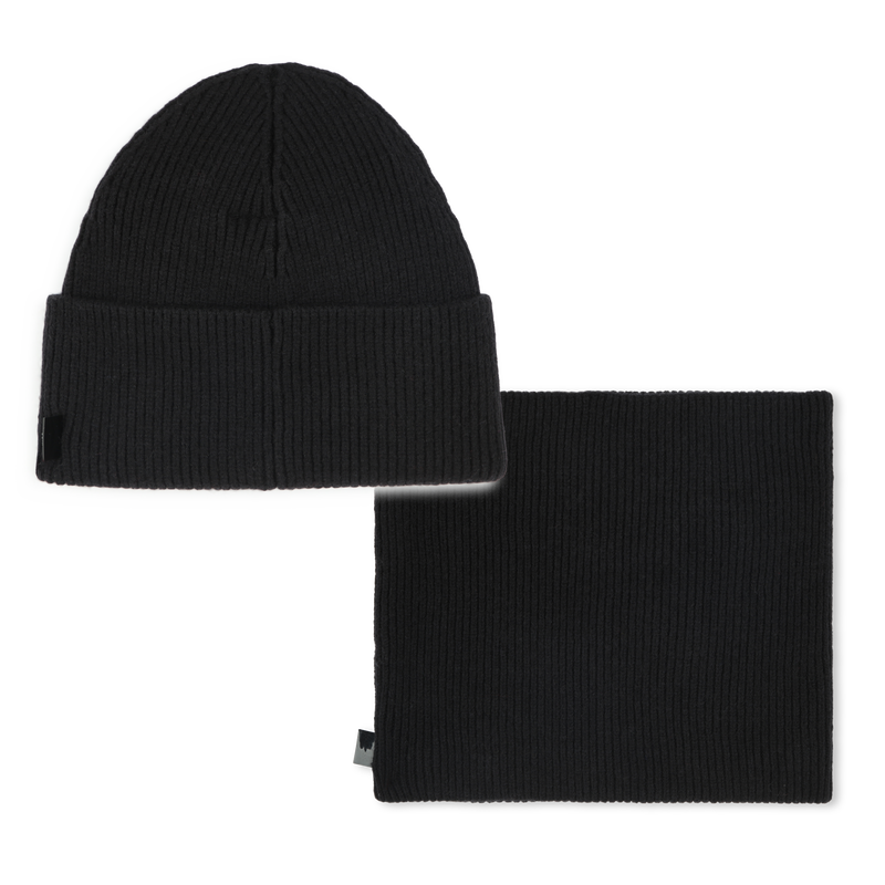 Hat & Infinity Scarf Set KARL LAGERFELD KIDS 
                    BOY