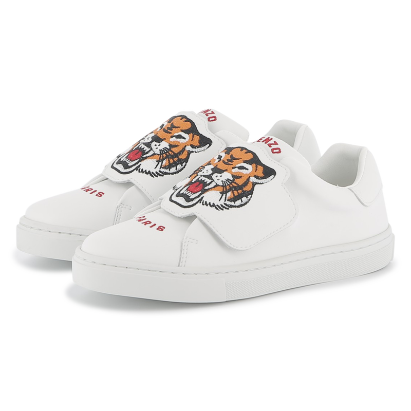 Leather Velcro sneakers