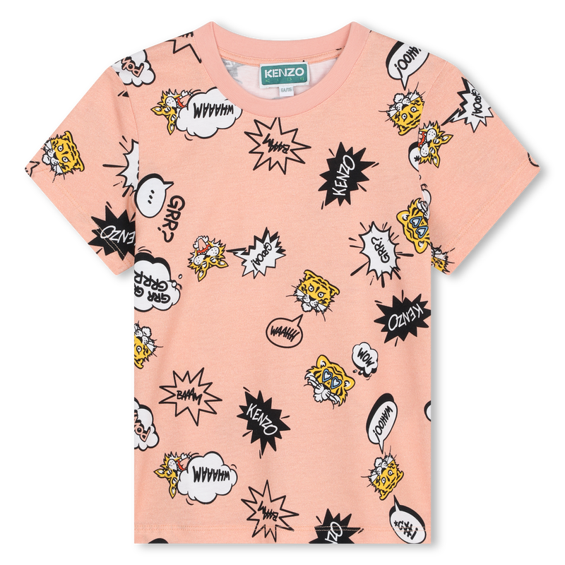 All-over logo print t-shirt KENZO KIDS 
                    GIRL