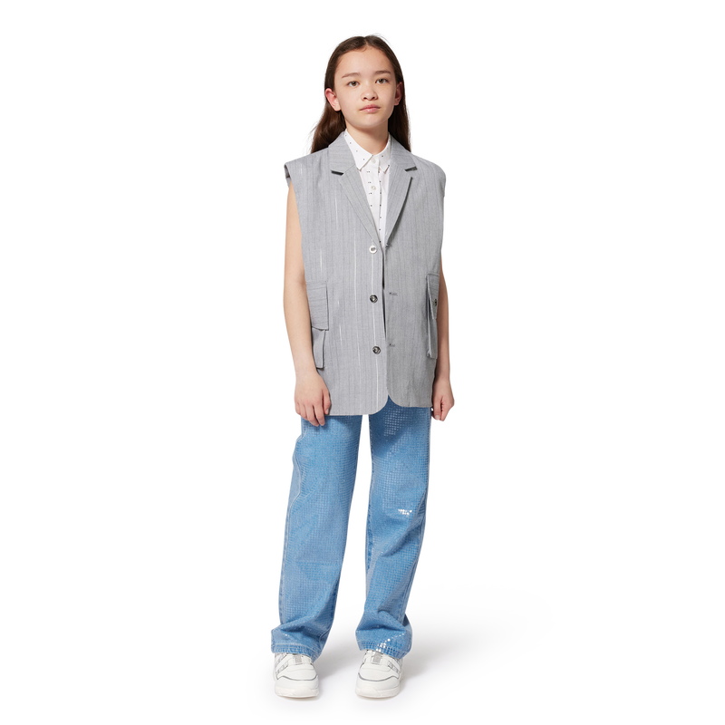 Printed sleeveless blouse DKNY 
                        GIRL