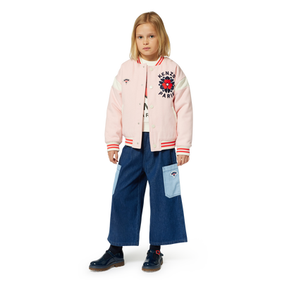 Embroidered woolen jacket KENZO KIDS GIRL