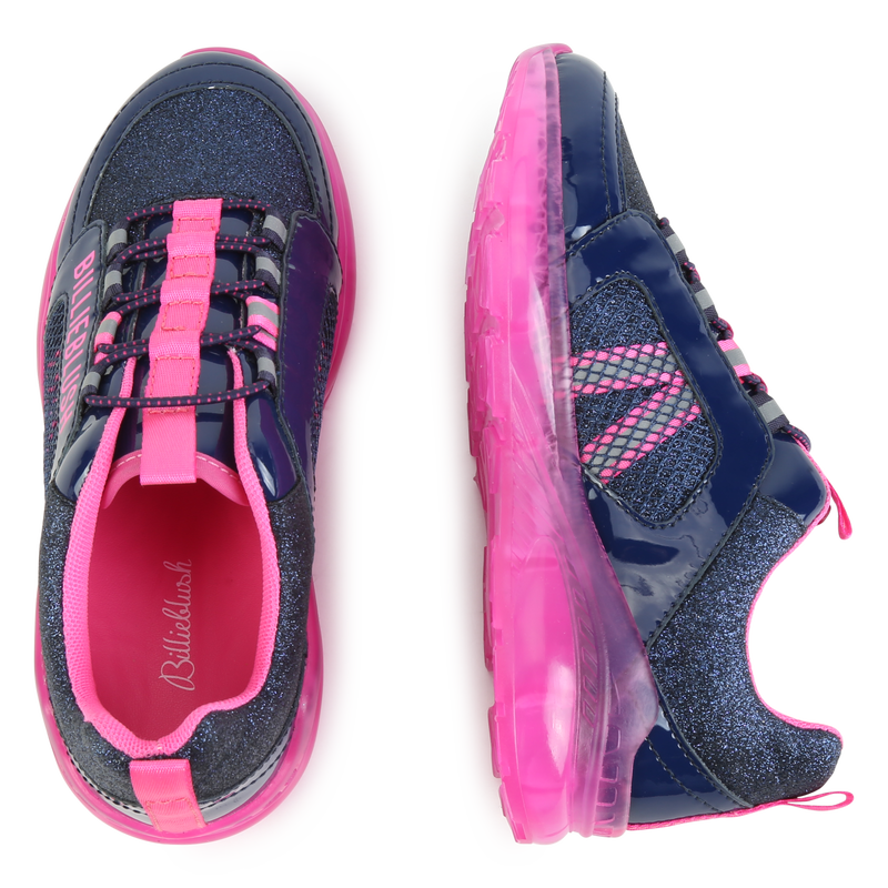 Glitter lace-up sneakers