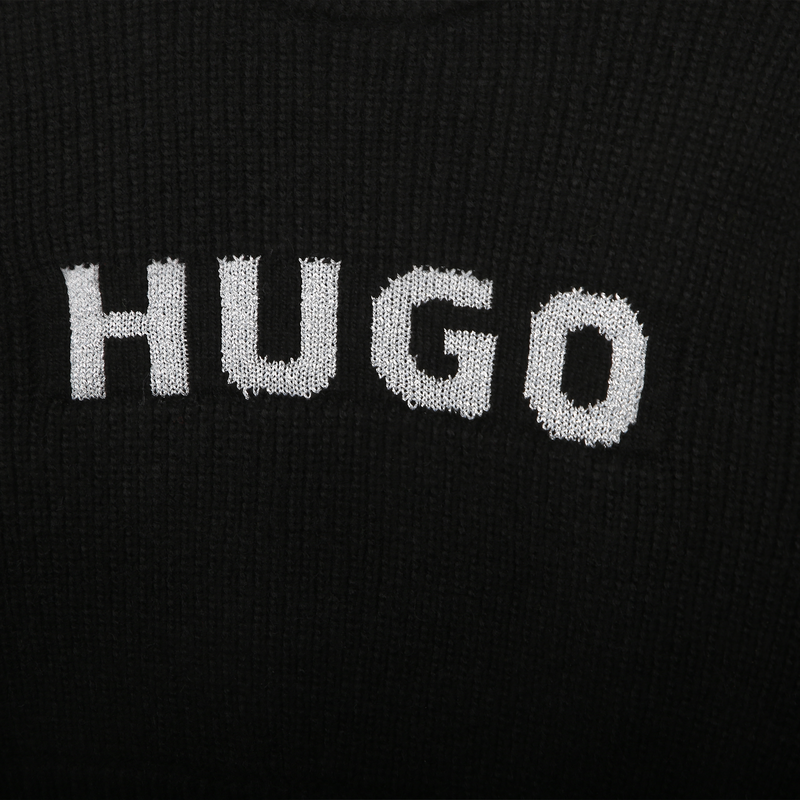 Cropped knit pullover HUGO 
                    GIRL