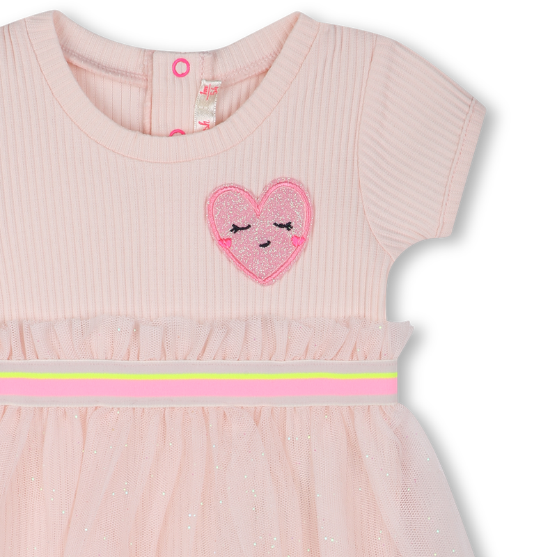 Layered dress with heart patch BILLIEBLUSH 
                        GIRL