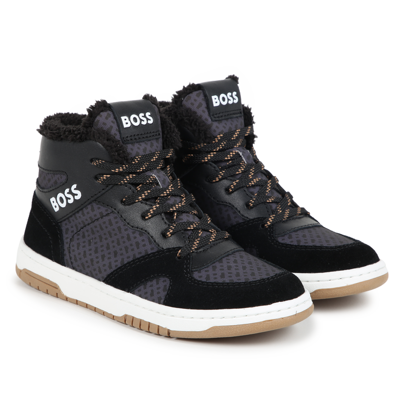 Faux-Shearling Lined Sneakers BOSS 
                    BOY