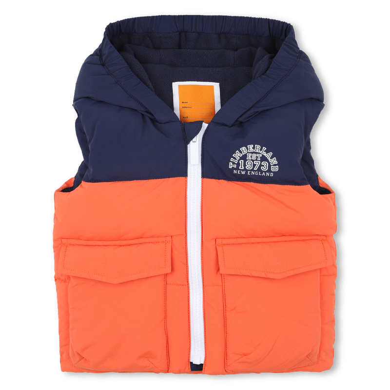 Sleeveless hooded down jacket TIMBERLAND 
                    BOY