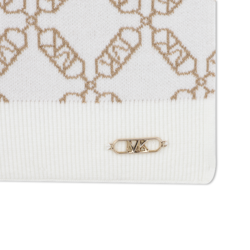 Knit scarf with jacquard MICHAEL KORS 
                        GIRL