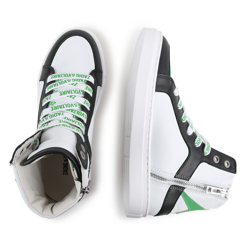 Zipped Lace-Up Sneakers ZADIG & VOLTAIRE 
                    BOY