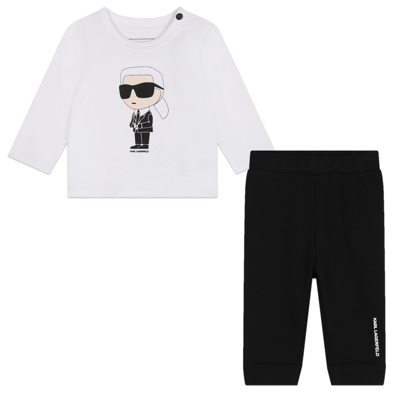 T-Shirt & Trouser Set KARL LAGERFELD KIDS 
                        BOY