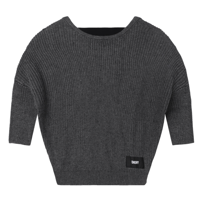 Tricot dip-back sweater DKNY 
                    GIRL