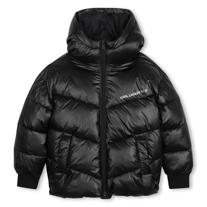 Hooded down jacket KARL LAGERFELD KIDS 
                        GIRL