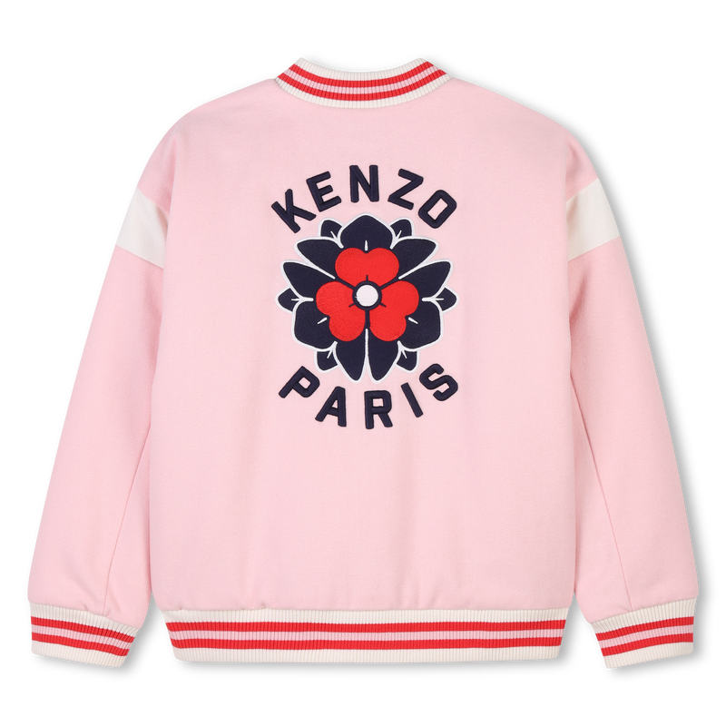 Embroidered woolen jacket KENZO KIDS 
                        GIRL