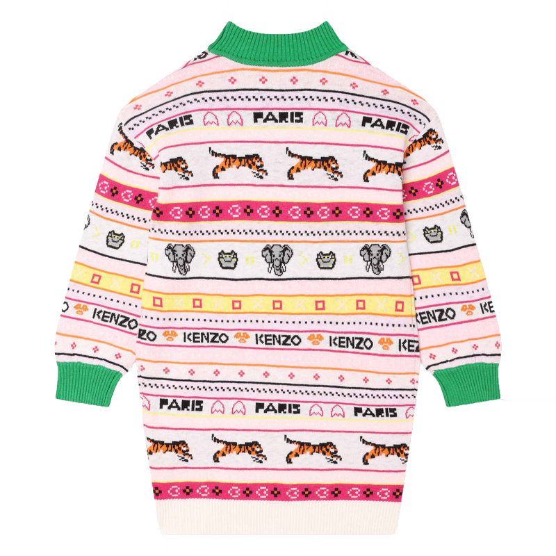 Jacquard sweater dress KENZO KIDS 
                    GIRL