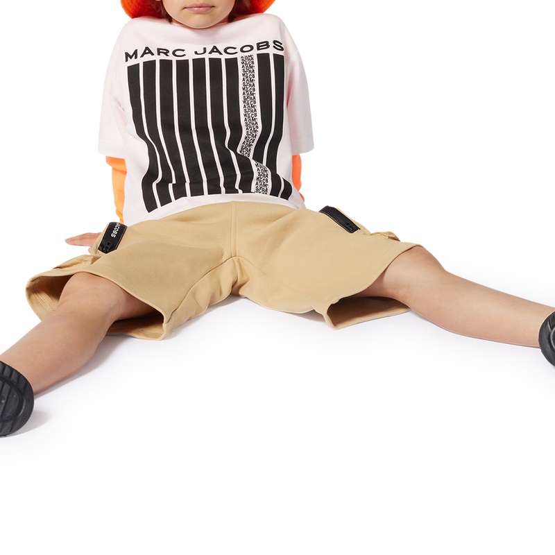 Cotton fleece Bermuda shorts MARC JACOBS 
                        BOY