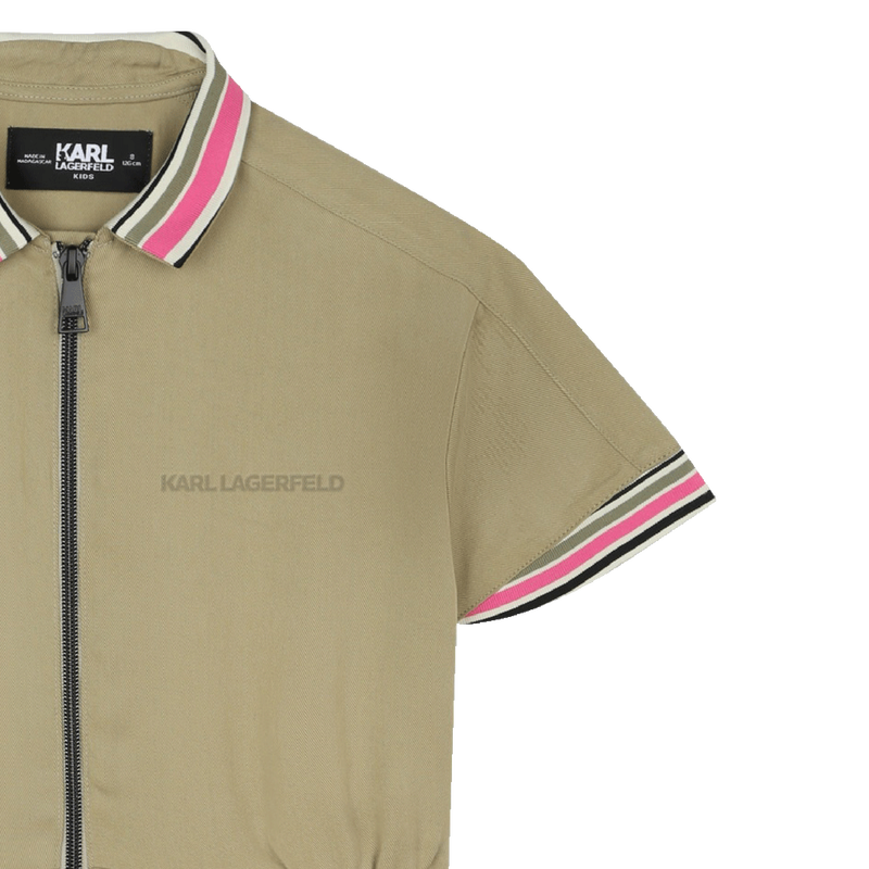 Shirt Collar Dress KARL LAGERFELD KIDS 
                    GIRL