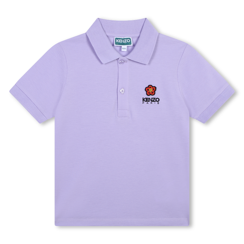 KENZO KIDS Pique Knit Polo Shirt