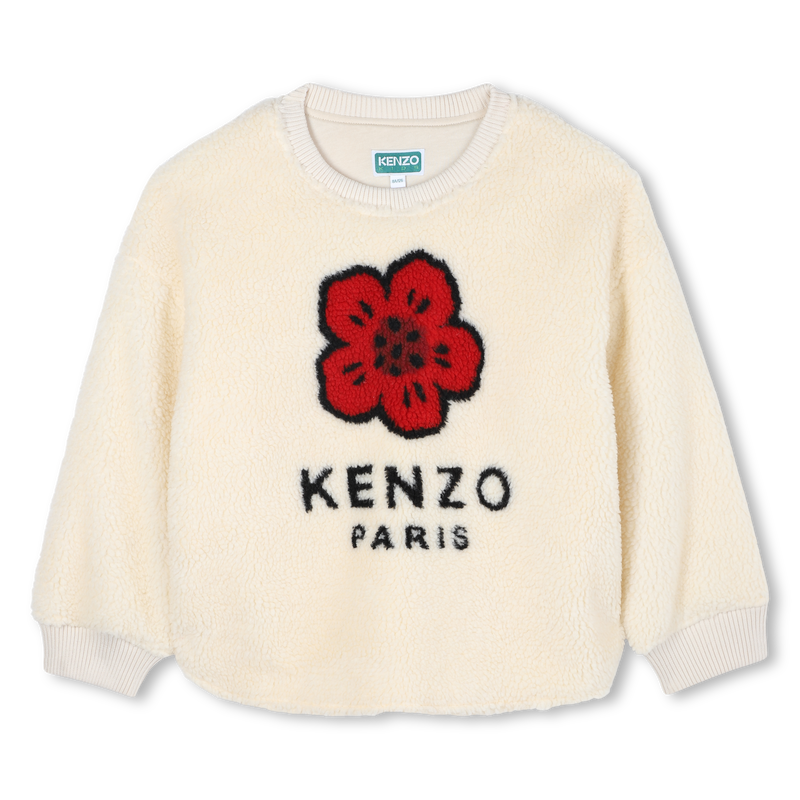 Fluffy fleece sweatshirt KENZO KIDS 
                        GIRL