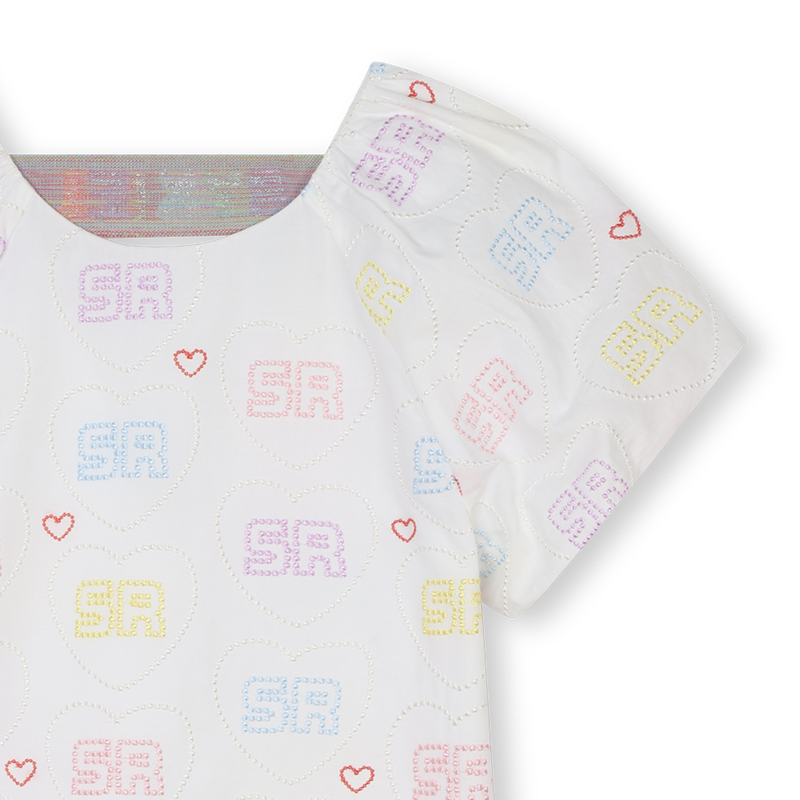 Embroidered Percale Dress SONIA RYKIEL 
                    GIRL