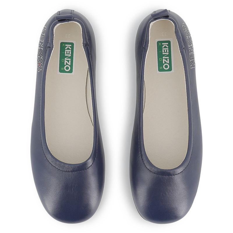 Goat leather ballerina KENZO KIDS 
                    GIRL