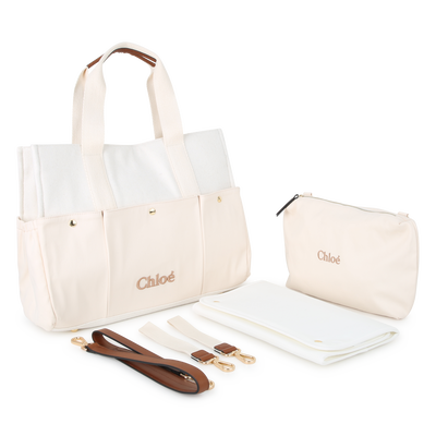 Bi-material diaper bag CHLOE GIRL