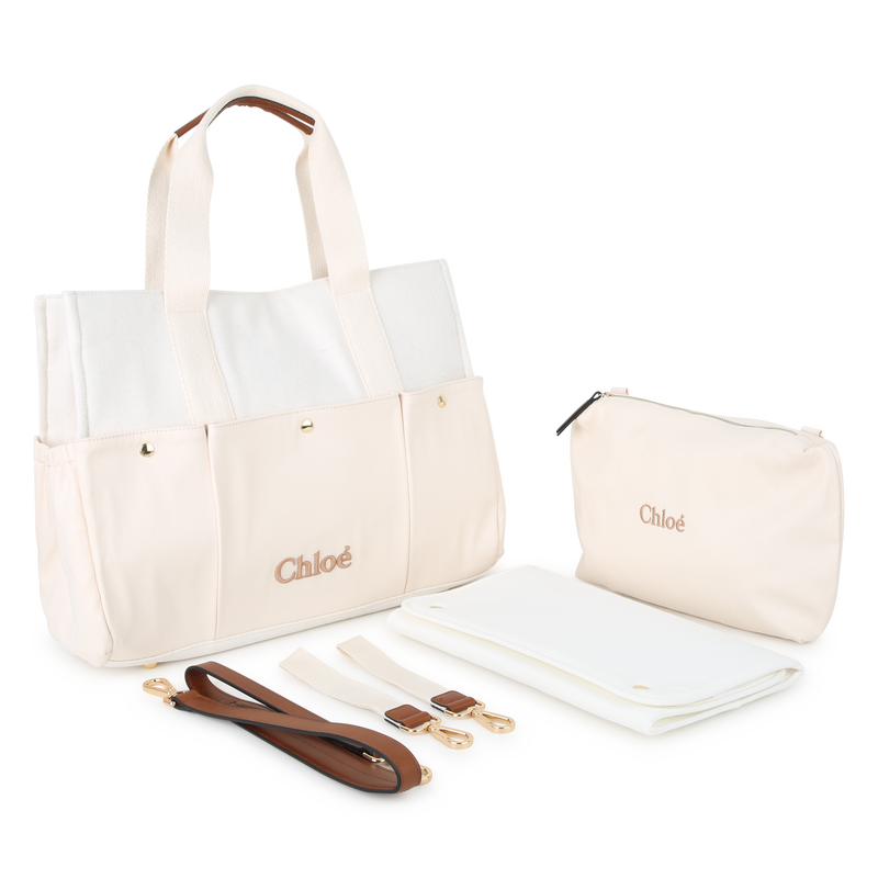 Bi-material diaper bag CHLOE 
                    GIRL
