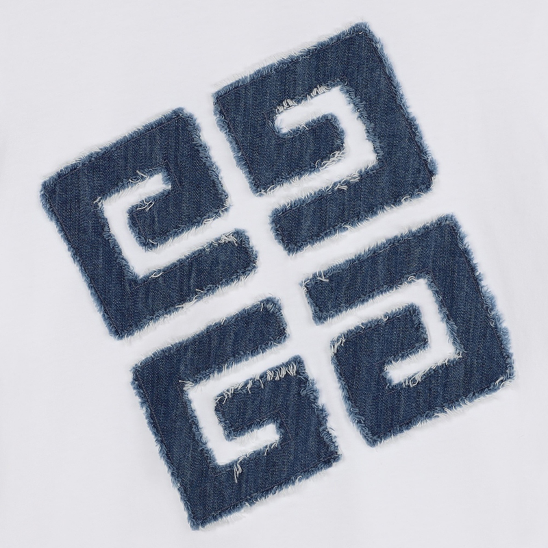 Denim Appliqué T-Shirt GIVENCHY 
                    BOY