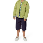 Plain cotton Bermuda shorts KENZO KIDS 
                    BOY