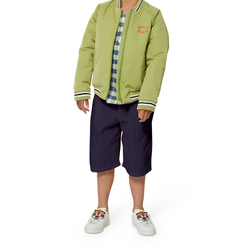 Plain cotton Bermuda shorts KENZO KIDS 
                        BOY