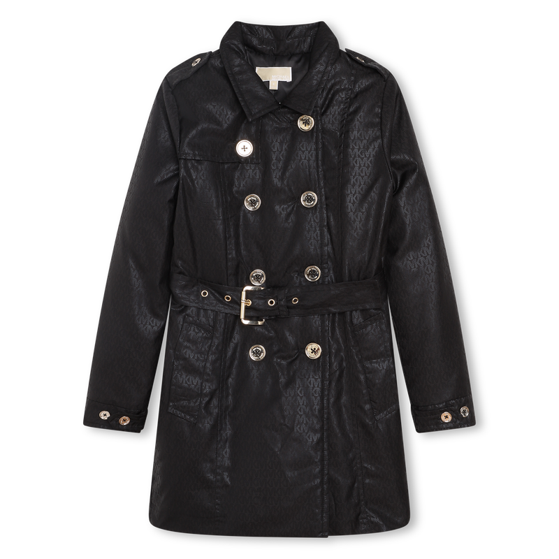 Thick belted trench coat