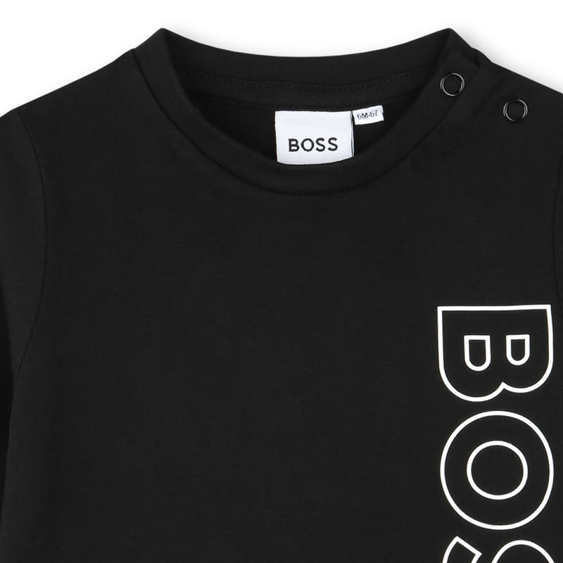 Cotton Long-Sleeve BOSS 
                        BOY