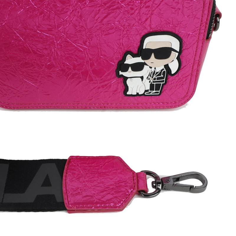 Crinkle coated textile handbag KARL LAGERFELD KIDS 
                    GIRL