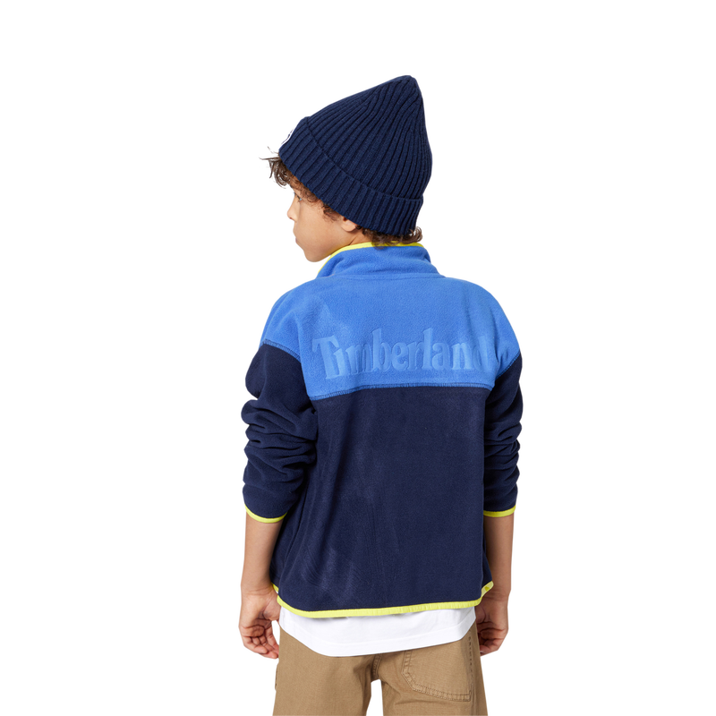 Two-tone fleece cardigan TIMBERLAND 
                        BOY