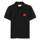 Short sleeve polo, BLACK, hi-res