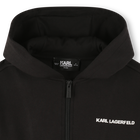 Hooded cardigan KARL LAGERFELD KIDS 
                    BOY