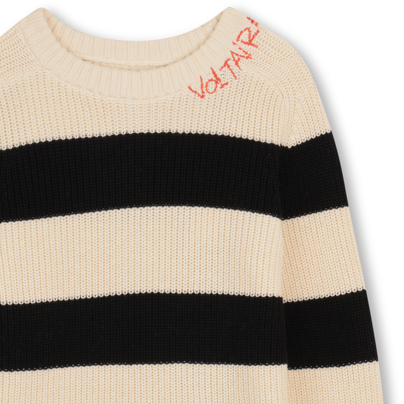 Striped Round Neck Sweater ZADIG & VOLTAIRE 
                        BOY