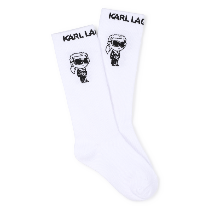 Printed Knee High Socks KARL LAGERFELD KIDS 
                        UNISEX