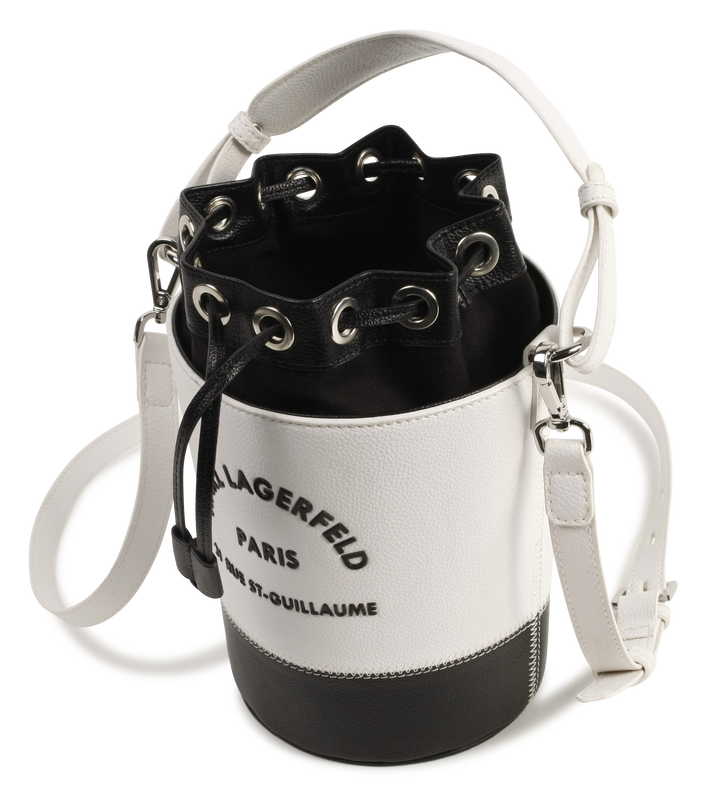 KARL LAGERFELD KIDS Two tone grained bucket bag