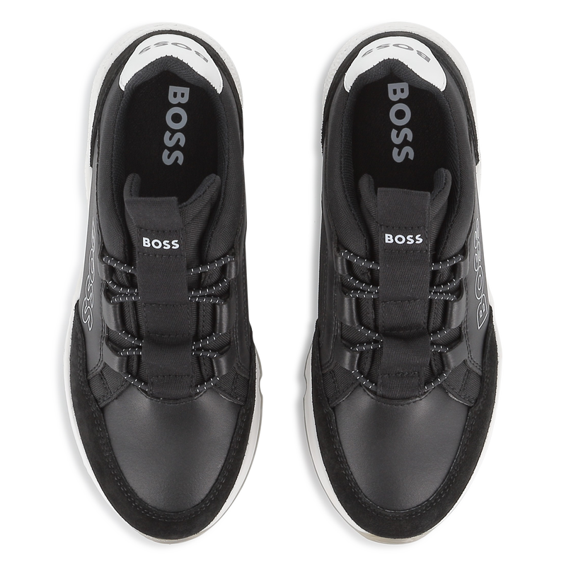Faux and canvas sneakers BOSS 
                    BOY