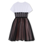 Short Sleeved Formal Dress KARL LAGERFELD KIDS 
                    GIRL