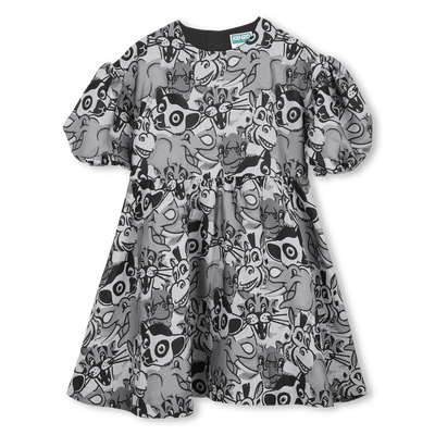 Balloon sleeve dress KENZO KIDS GIRL