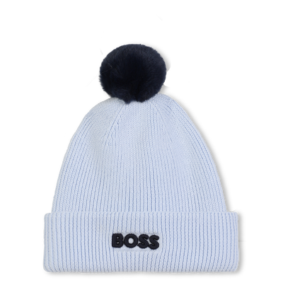 Knitted hat with pompom BOSS BOY